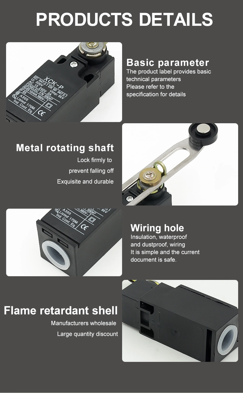 Xck-P Series Adjustable Roller 1no1nc Competitive Electrical Dpdt Pressure Limit Switch with CE Approval for Door