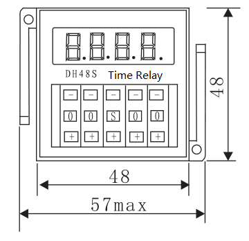 Industrial Universal Automotive Dh48j AC12V-380V 50Hz Time Counter Relay for Intelligent Home