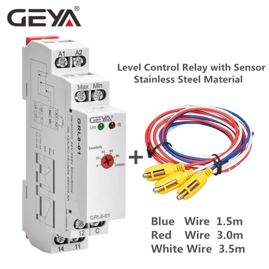 Geya Grl8 10A Relè di controllo timer liquido elettronico 12V per regolatore di livello liquido